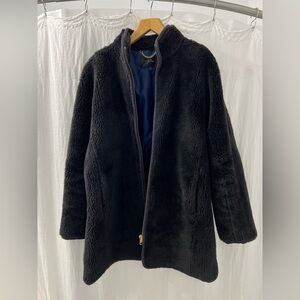 Jcrew Teddy coat with zips size M